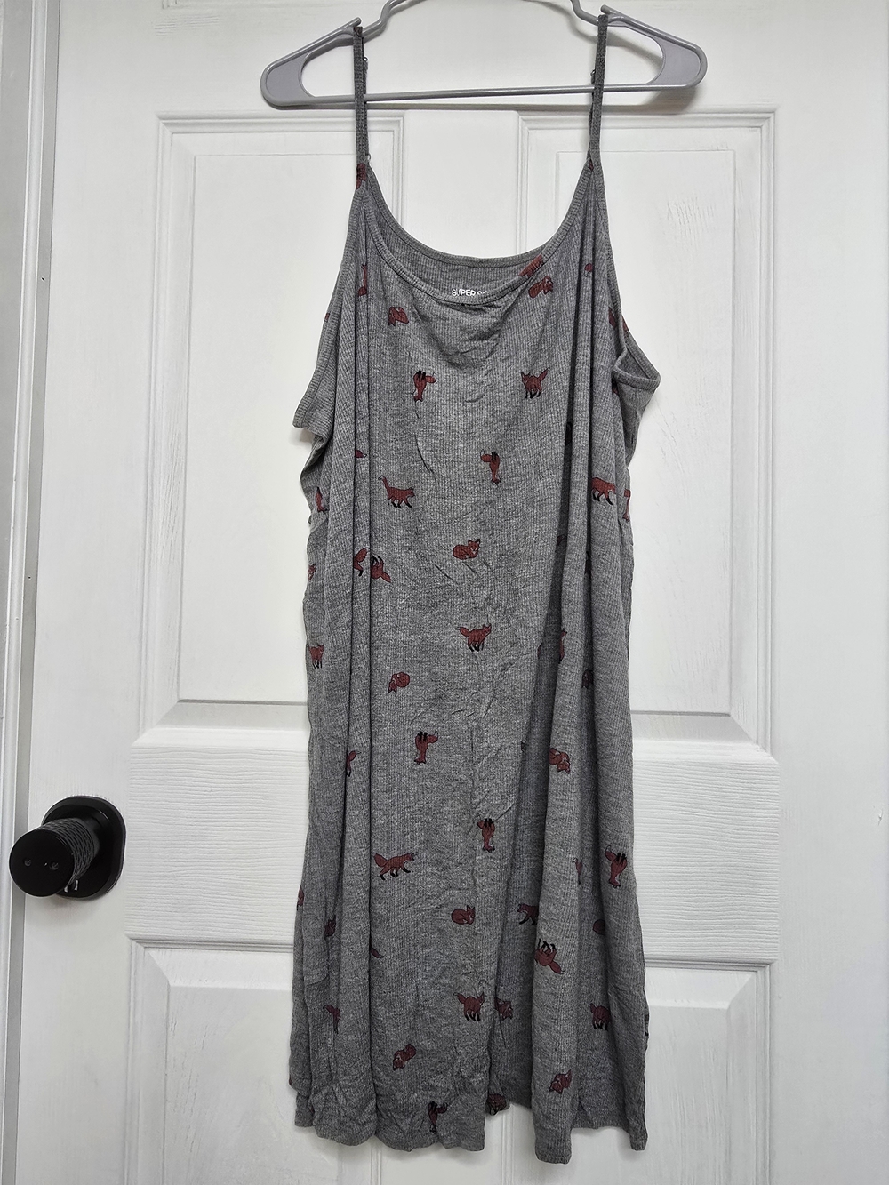 torrid Gray Fox-Print Spaghetti Strap Slip